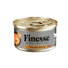 Finesse Grain-Free Tuna with Shrimp in Jelly 85g, FS-2411, cat Wet Food, Finesse, cat CatSmarts Choice, catsmart, CatSmarts Choice, Wet Food
